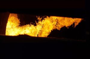 regnerative burner free flame