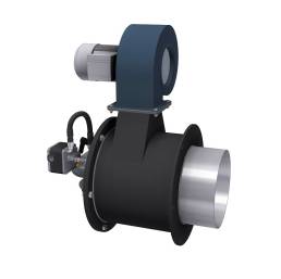 Metallic cone monoblock burners