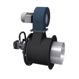 Metallic cone monoblock burners